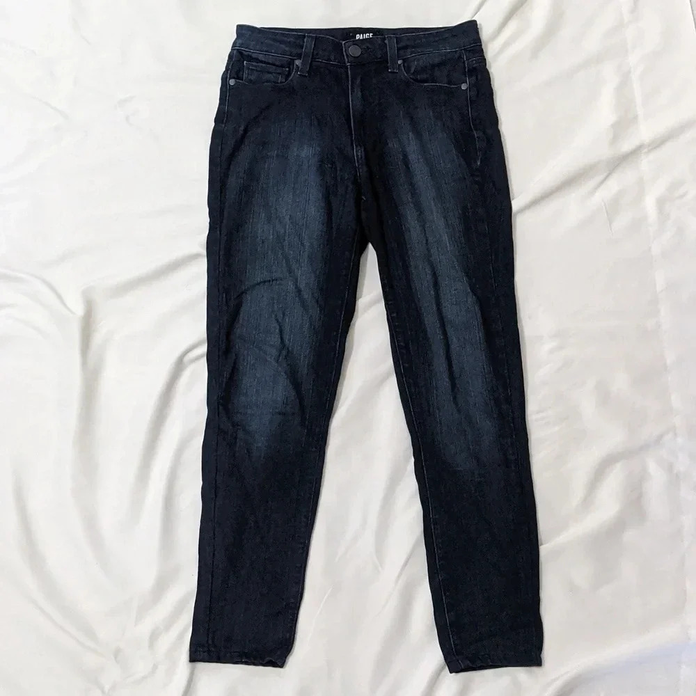 PAIGE Hoxton High Rise Ankle Skinny Jeans, Color Mona Size 26 - Picture 4 of 15